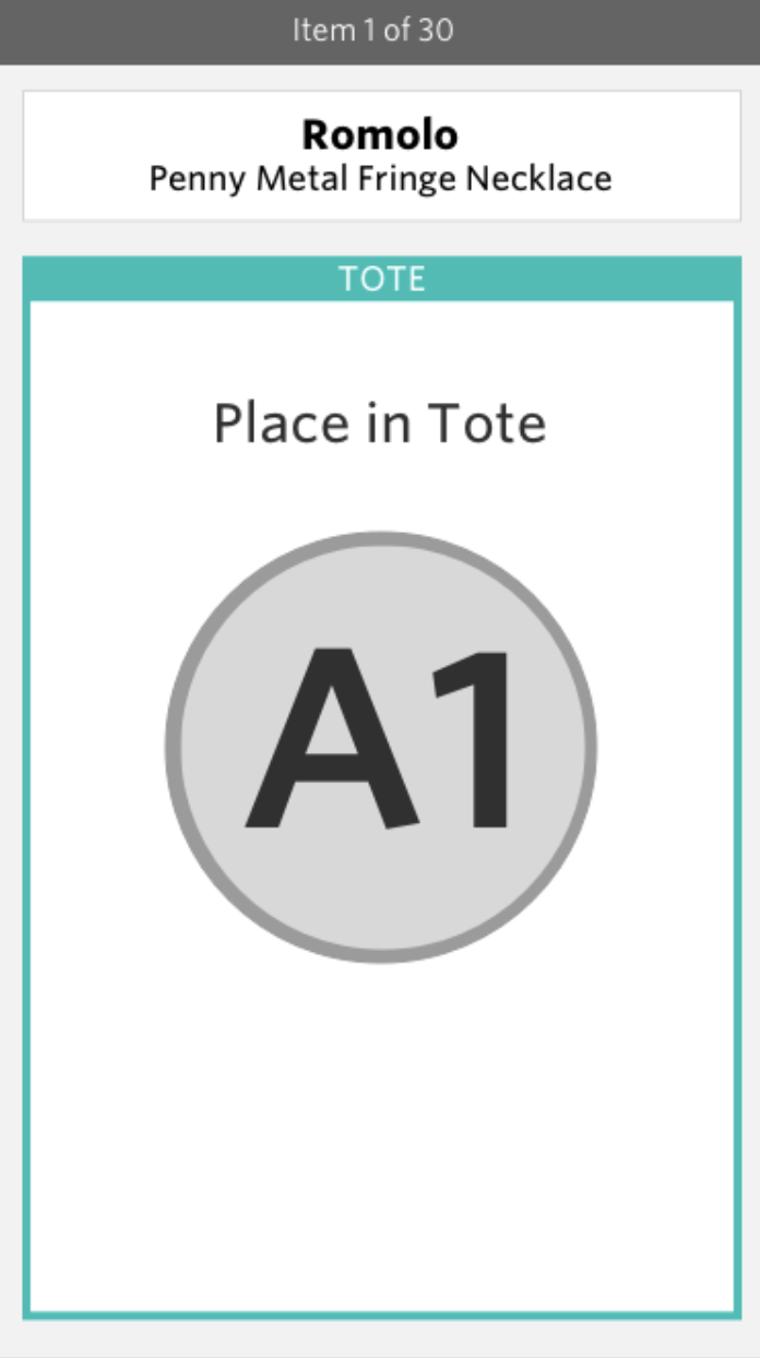 Accessory picking screen 3